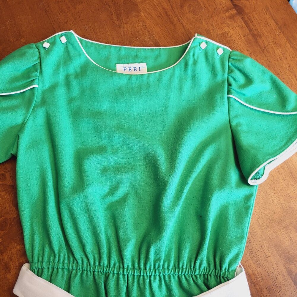 Peri Petites ~ Sz 12 ~ Vintage 70’s (or older) Dress ~ VERY GOOD Condition!! - Picture 10 of 12